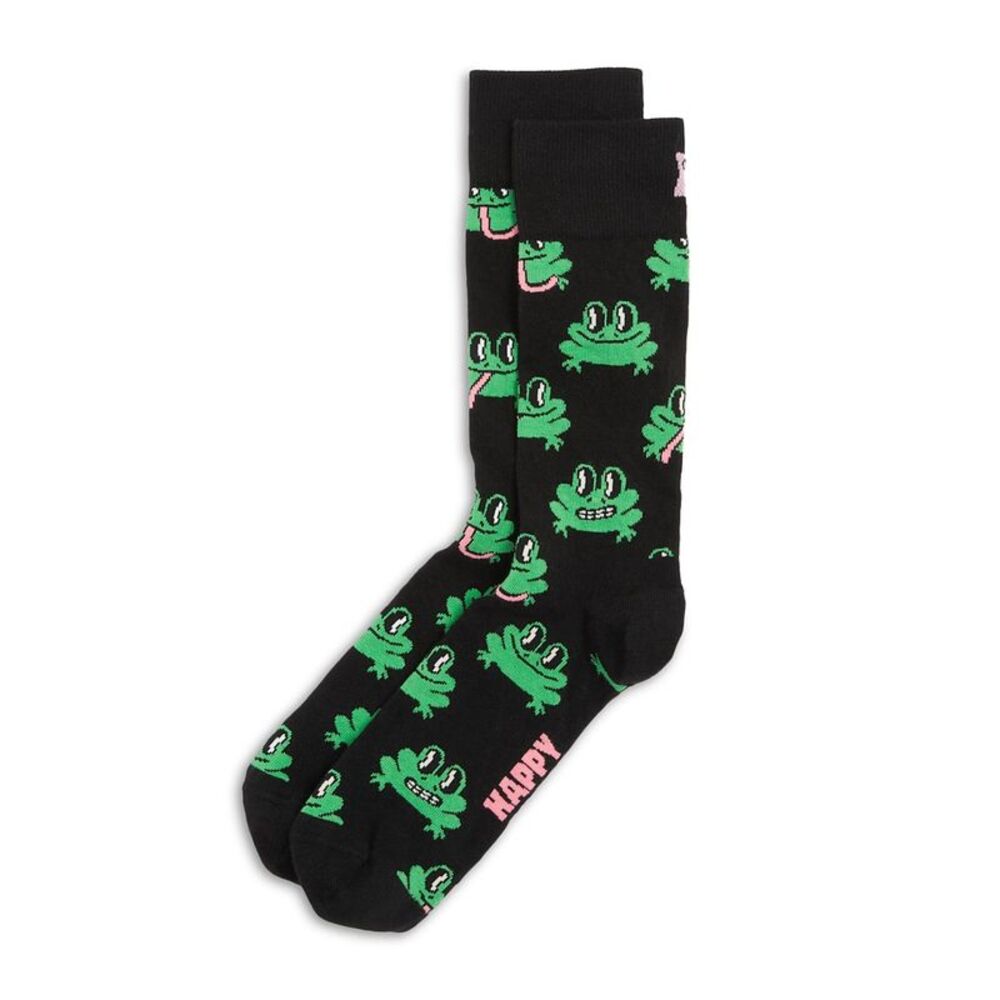 Happy Socks Mens Frogs Midweight Socks, NWT